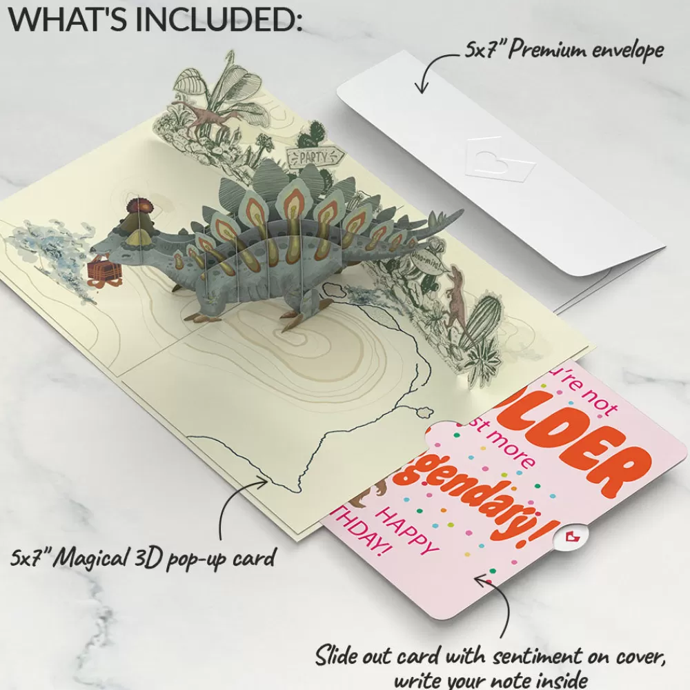 Lovepop Birthday | Happy Birthday You F*cking Fossil Pop-Up Card and Not Older Just More Legendary Sentiment Set