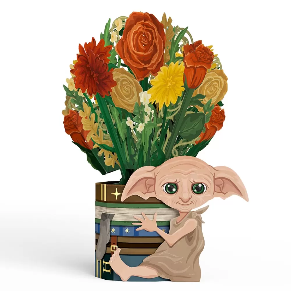 Lovepop Pop-Up Bouquets | Card & Gift Bundles | Harry Potter™ Dobby™ Birthday Pop-Up Card & Flower Buds Bouquet Bundle