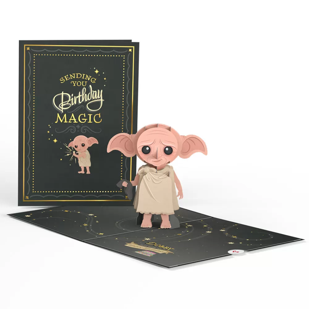 Lovepop Pop-Up Bouquets | Card & Gift Bundles | Harry Potter™ Dobby™ Birthday Pop-Up Card & Flower Buds Bouquet Bundle