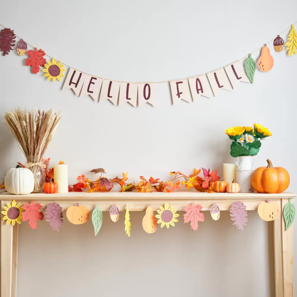 Lovepop Decor | Hello Fall Foliage Garlands 8ft (2-pack)