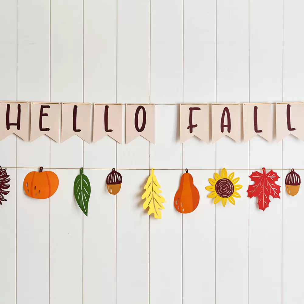 Lovepop Decor | Hello Fall Foliage Garlands 8ft (2-pack)
