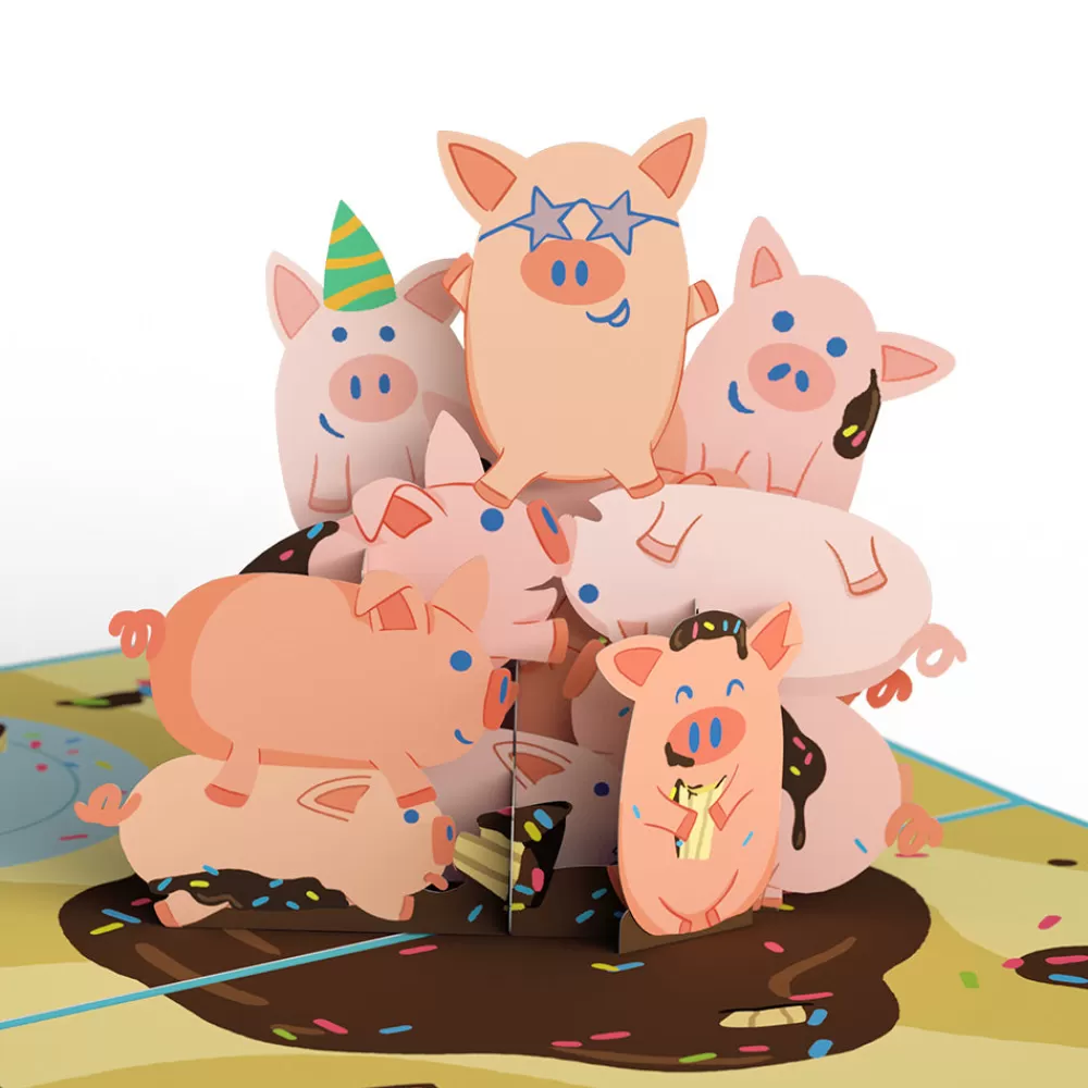 Lovepop Birthday | Hog Wild with Space Laser Cats Birthday Pop-Up Card and Sentiment Set