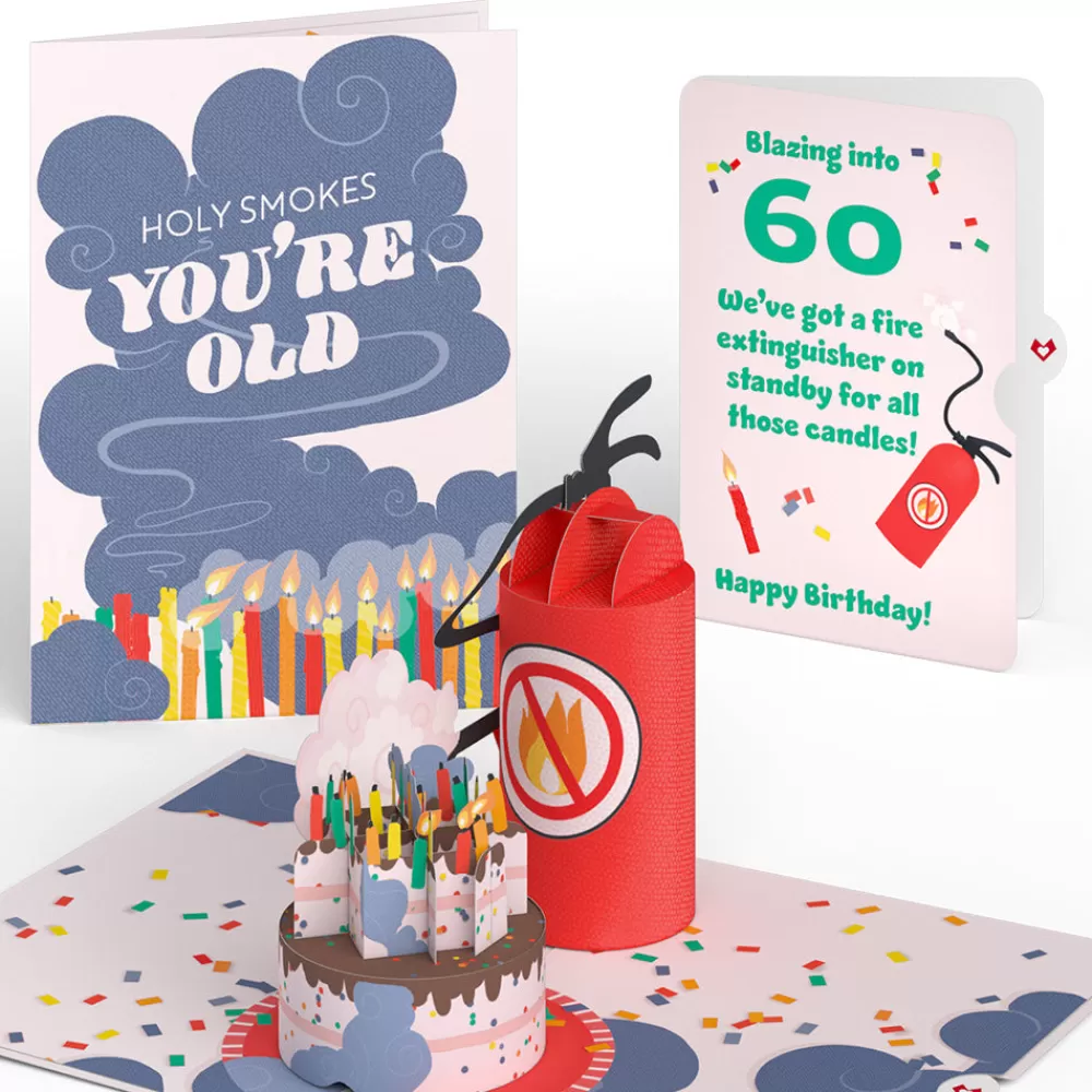 Lovepop Birthday | Holy Smokes You're Old 60th Birthday Pop-Up Card and Sentiment Set