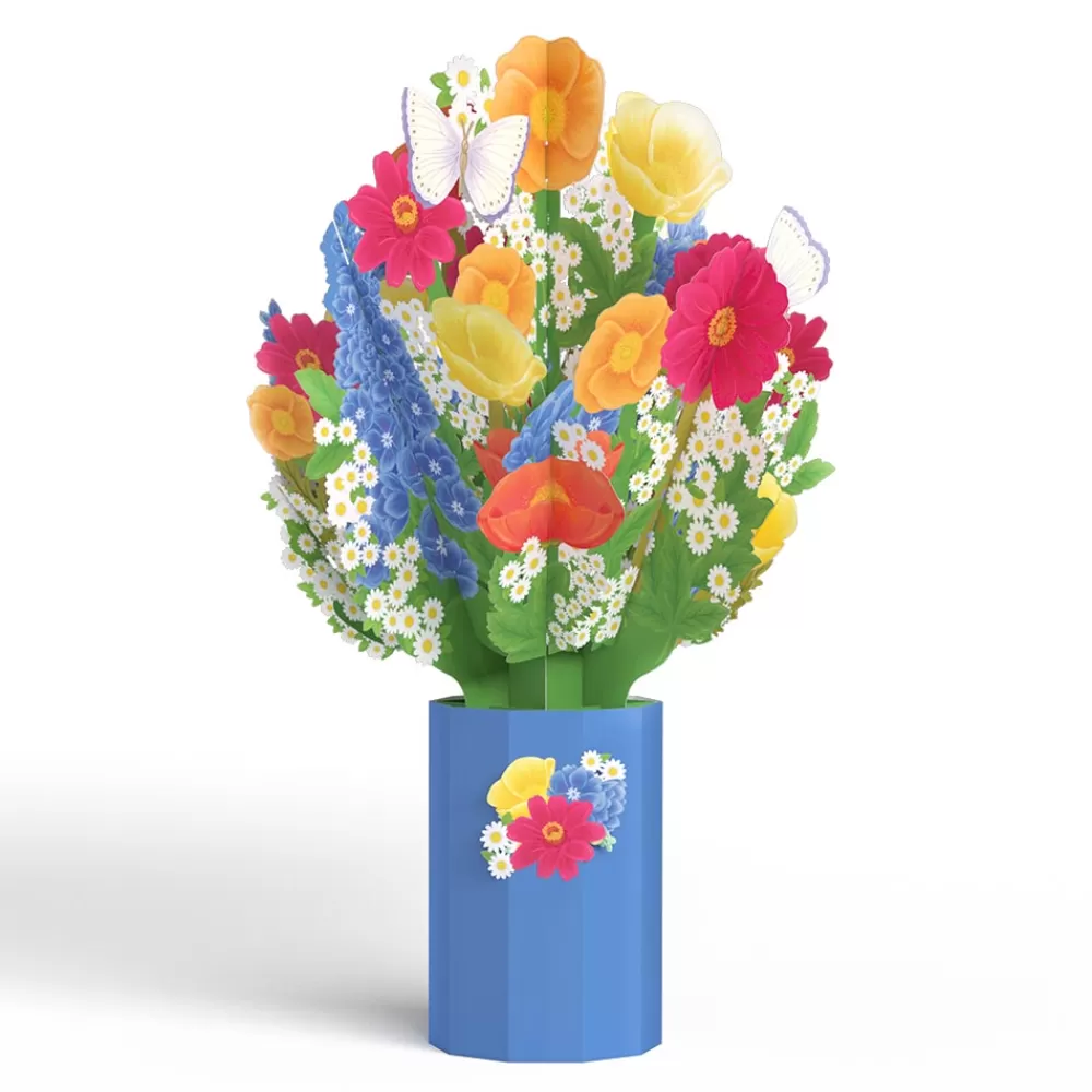 Lovepop Pop-Up Bouquets | Card & Gift Bundles | Hope Your Birthday is Peachy Suncatcher Card & Pop-Up Bouquet Bundle