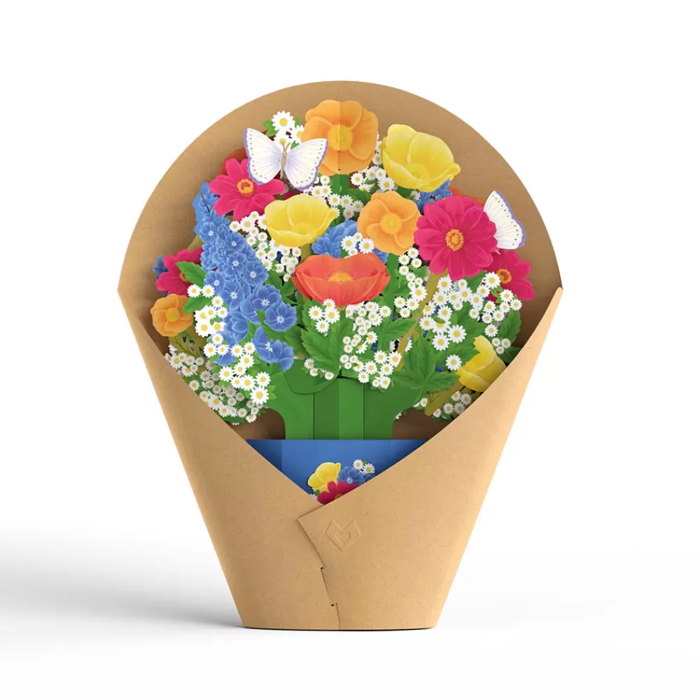 Lovepop Pop-Up Bouquets | Card & Gift Bundles | Hope Your Birthday is Peachy Suncatcher Card & Pop-Up Bouquet Bundle