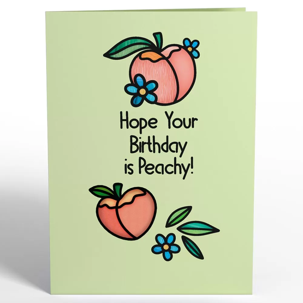 Lovepop Pop-Up Bouquets | Card & Gift Bundles | Hope Your Birthday is Peachy Suncatcher Card & Pop-Up Bouquet Bundle