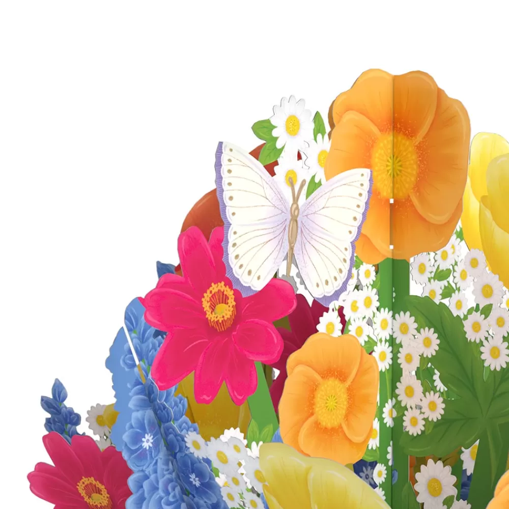 Lovepop Pop-Up Bouquets | Card & Gift Bundles | Hope Your Birthday is Peachy Suncatcher Card & Pop-Up Bouquet Bundle