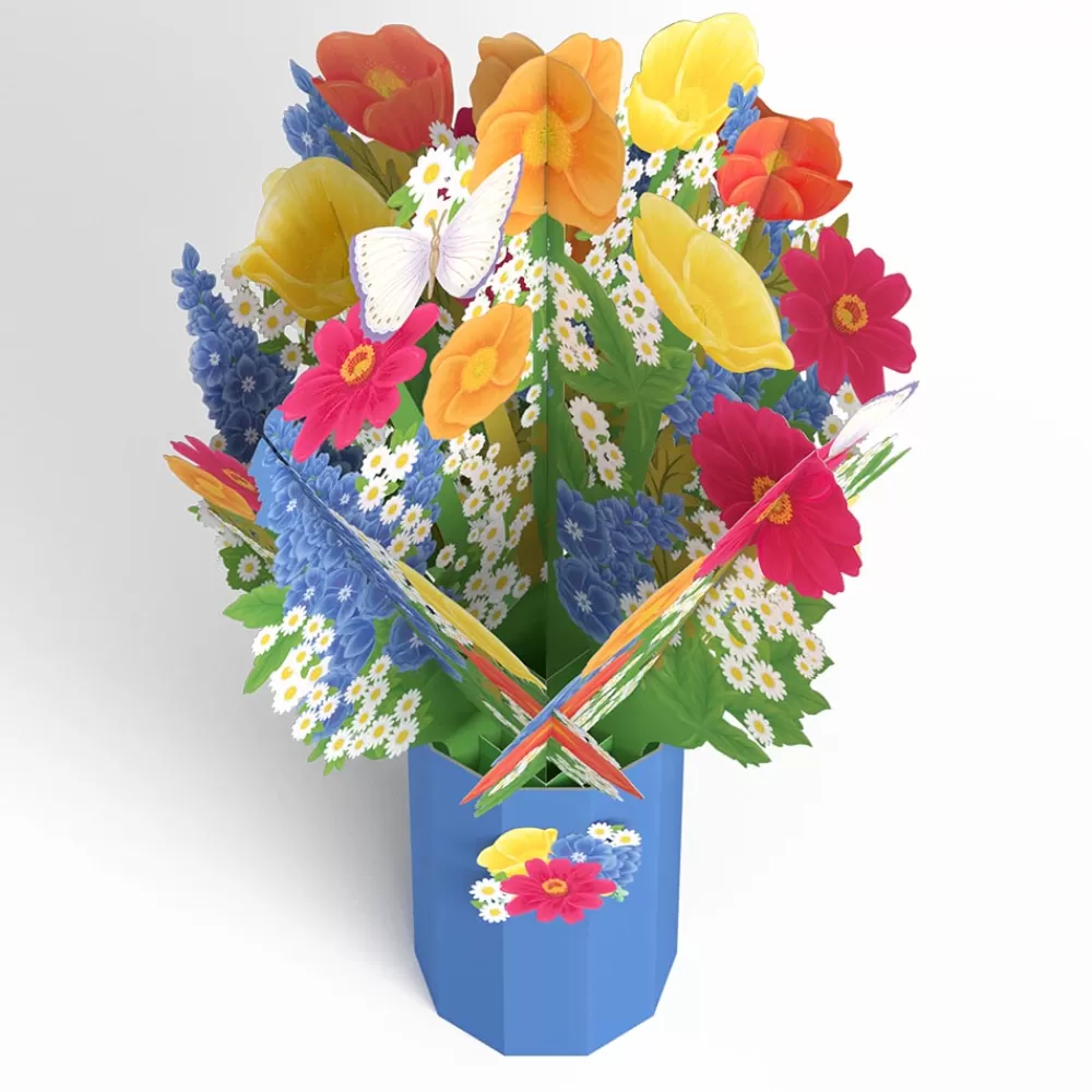 Lovepop Pop-Up Bouquets | Card & Gift Bundles | Hope Your Birthday is Peachy Suncatcher Card & Pop-Up Bouquet Bundle