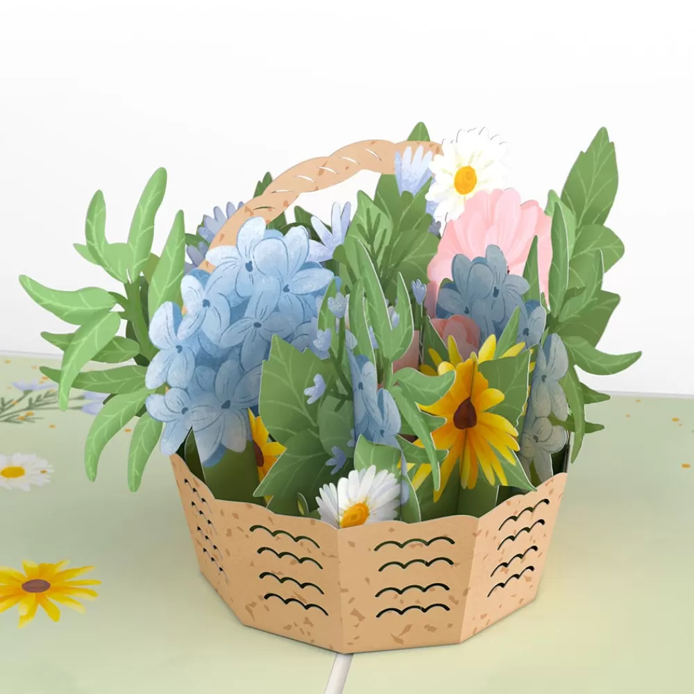 Lovepop Greeting Cards | Hydrangea Basket Pop-Up Card