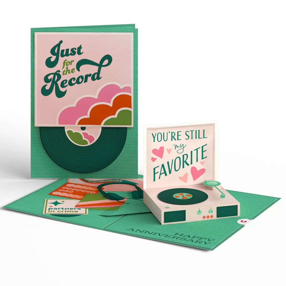 Lovepop Greeting Cards | Anniversary | Just for the Record Anniversary Pop-Up Card