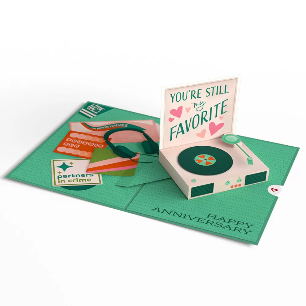 Lovepop Greeting Cards | Anniversary | Just for the Record Anniversary Pop-Up Card