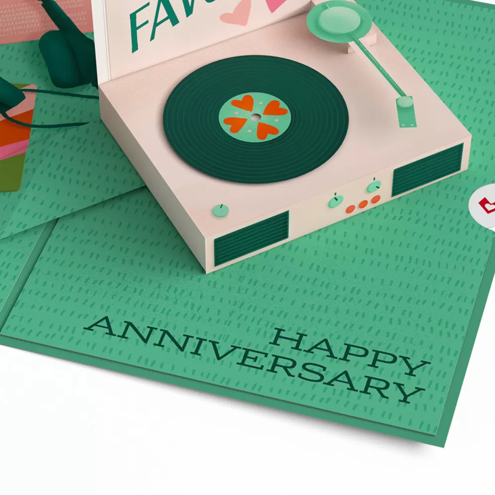 Lovepop Greeting Cards | Anniversary | Just for the Record Anniversary Pop-Up Card