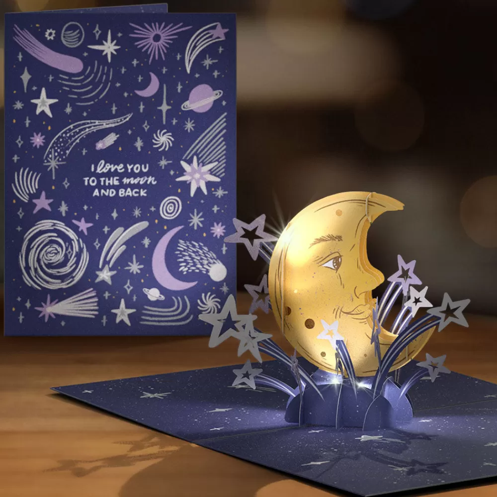 Lovepop Valentine'S Day 2/14 | Love You to the Moon and Back Light-Up Pop-Up Card