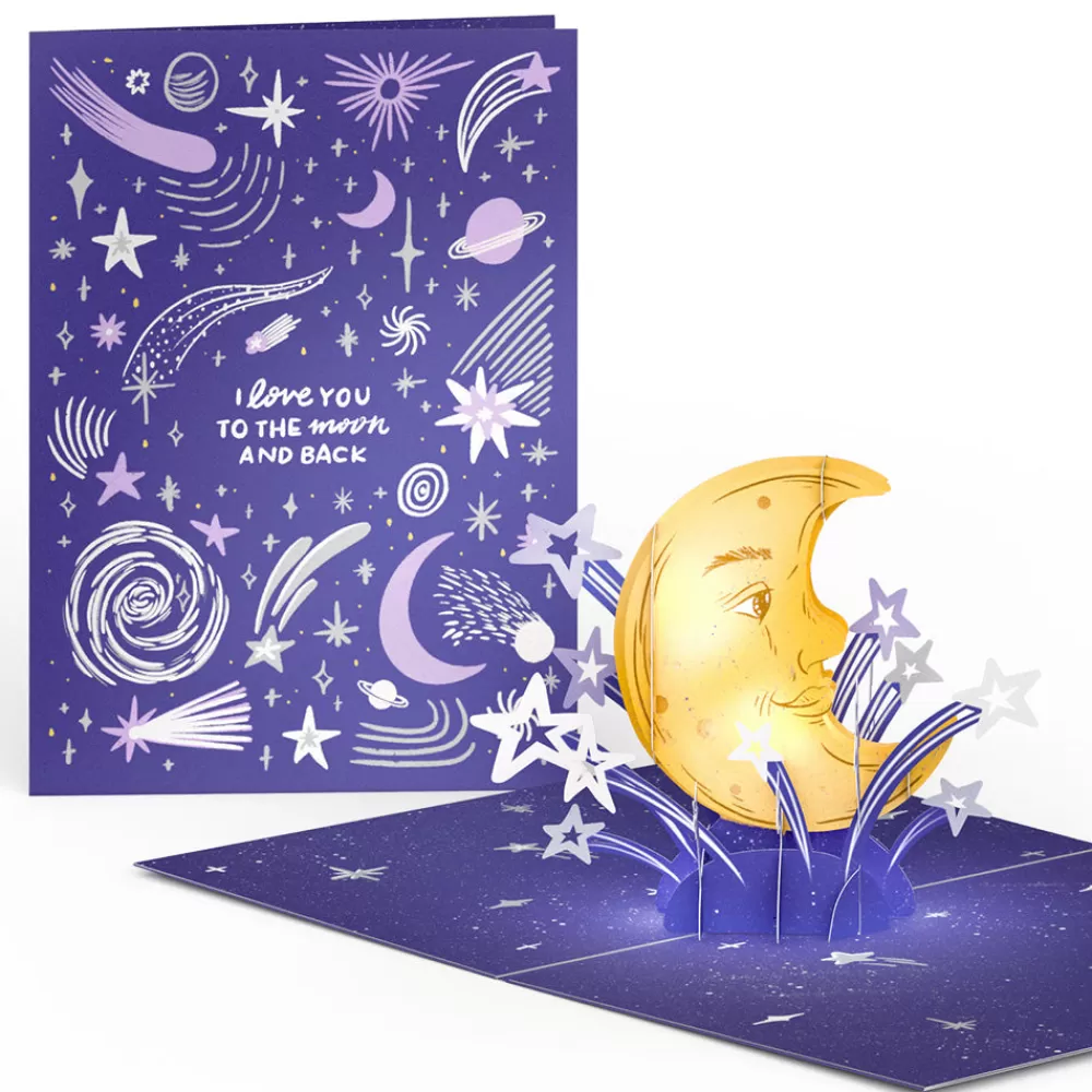 Lovepop Valentine'S Day 2/14 | Love You to the Moon and Back Light-Up Pop-Up Card