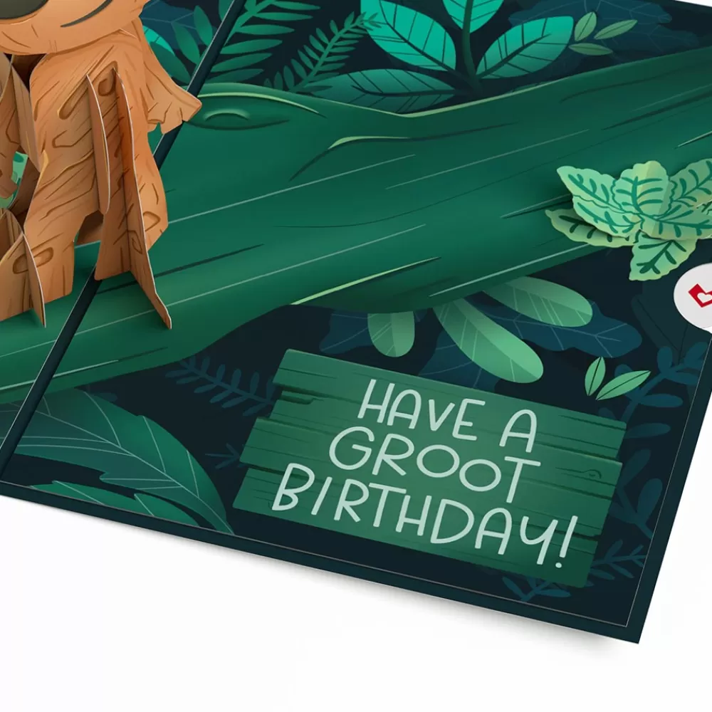 Lovepop Pop-Up Bouquets | Card & Gift Bundles | Marvel's Guardians of the Galaxy Groot Birthday Pop-Up Card & Flower Buds Bouquet Bundle