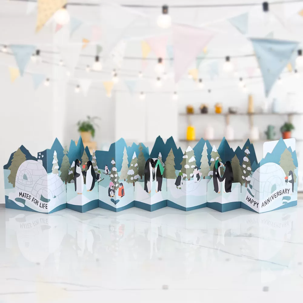 Lovepop Decor | Anniversary | Mates For Life Happy Anniversary Loooooong Card™ (Expands to 2 feet)