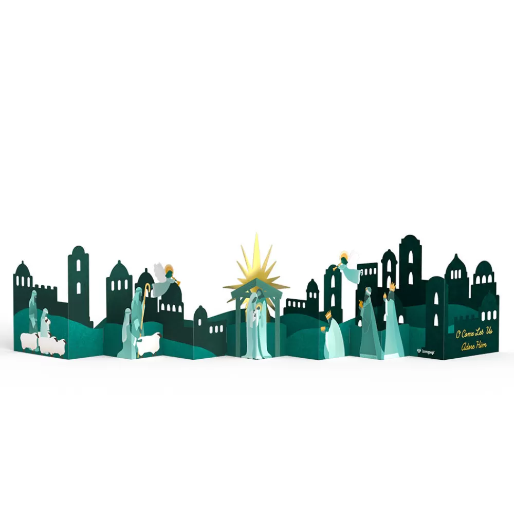 nativity_scene_loooooong_card_expands_to__feet_6.webp Lovepop Decor | Religious | Nativity Scene Loooooong Card™ (Expands to 2 feet)
