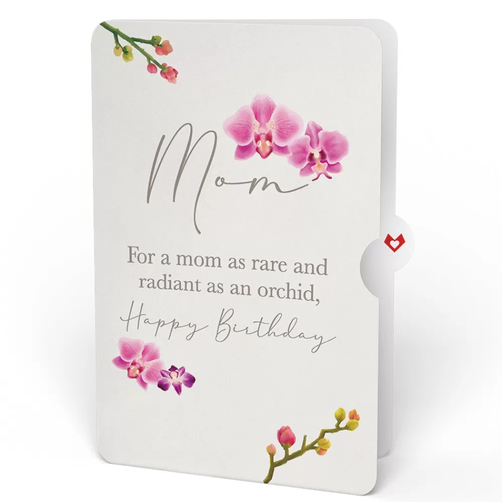 Lovepop Pop-Up Bouquets | Mom | Orchid Birthday Bouquet and Sentiment Set for Mom