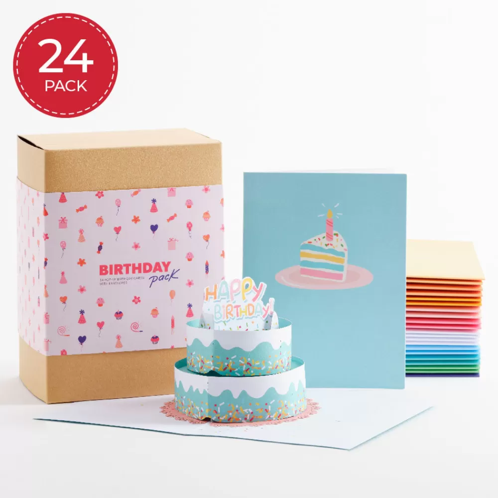 Lovepop Value Packs | Birthday | Paperpop Birthday Box Set (Assorted 24-Pack): Paperpop® Card