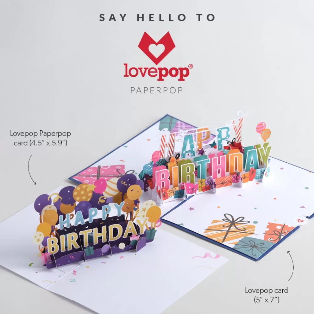 Lovepop Value Packs | Birthday | Paperpop Birthday Box Set (Assorted 12-Pack): Paperpop® Card