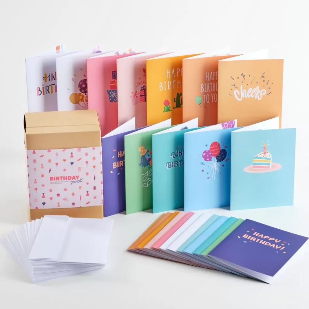 Lovepop Value Packs | Birthday | Paperpop Birthday Box Set (Assorted 24-Pack): Paperpop® Card