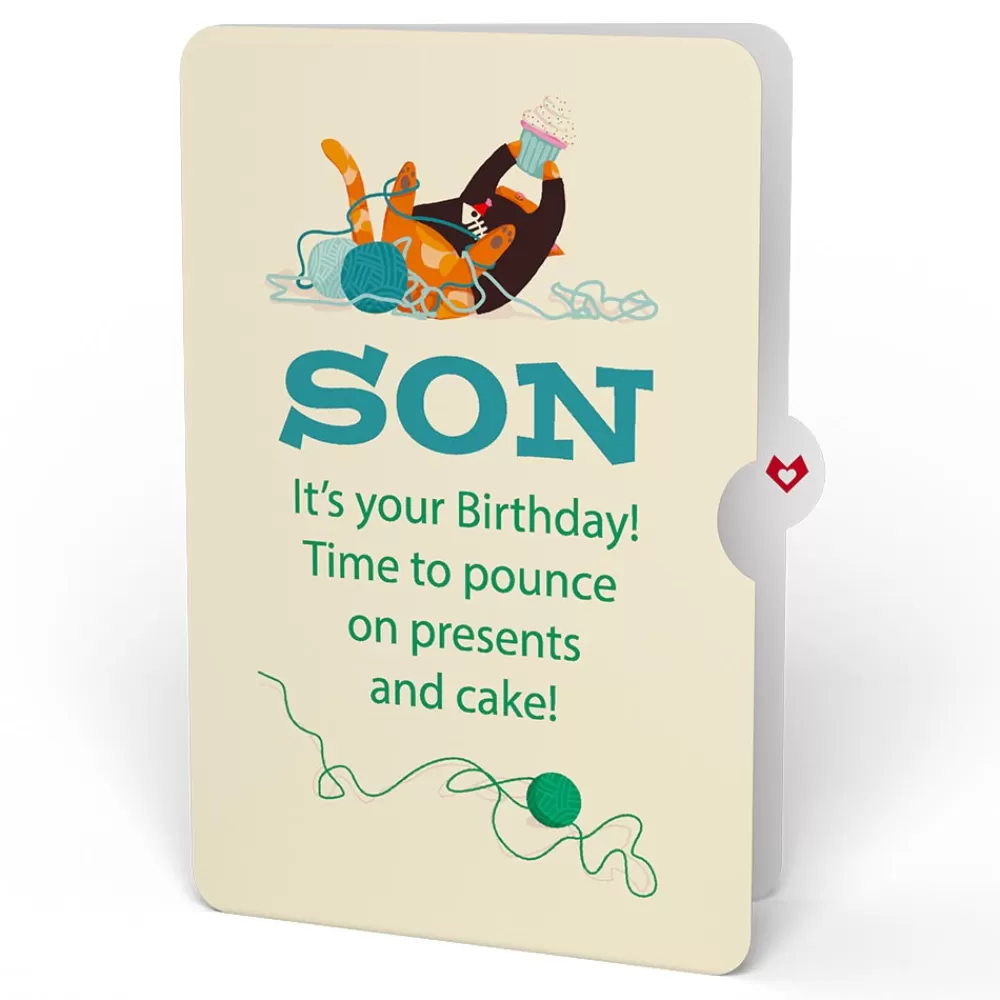 Lovepop Birthday | Party Cats Birthday Pop-Up Card and Sentiment Set for Son