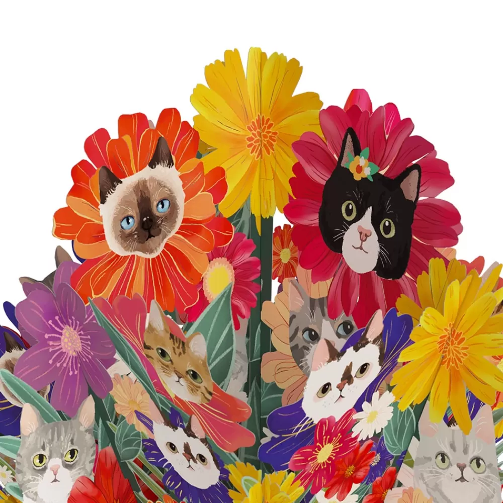 Lovepop Pop-Up Bouquets | Dad | Purr-fect Cat Birthday Bouquet and Sentiment Set for Dad