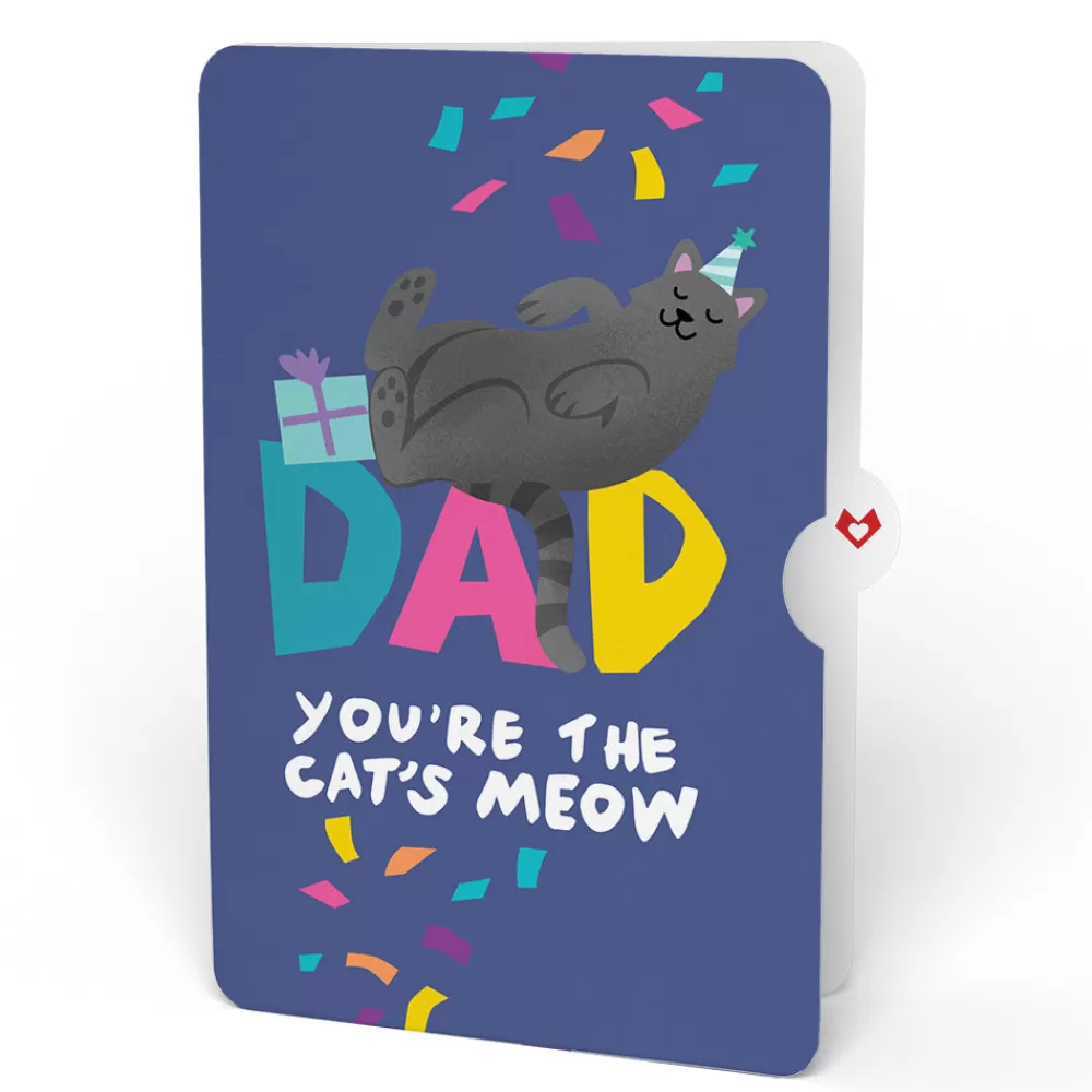 Lovepop Pop-Up Bouquets | Dad | Purr-fect Cat Birthday Bouquet and Sentiment Set for Dad