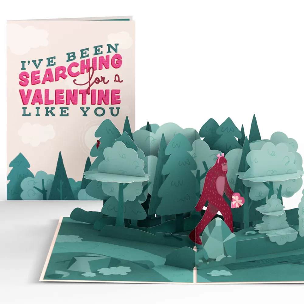 Lovepop Valentine'S Day 2/14 | Searching for a Valentine Like You Bigfoot Pop-Up Card
