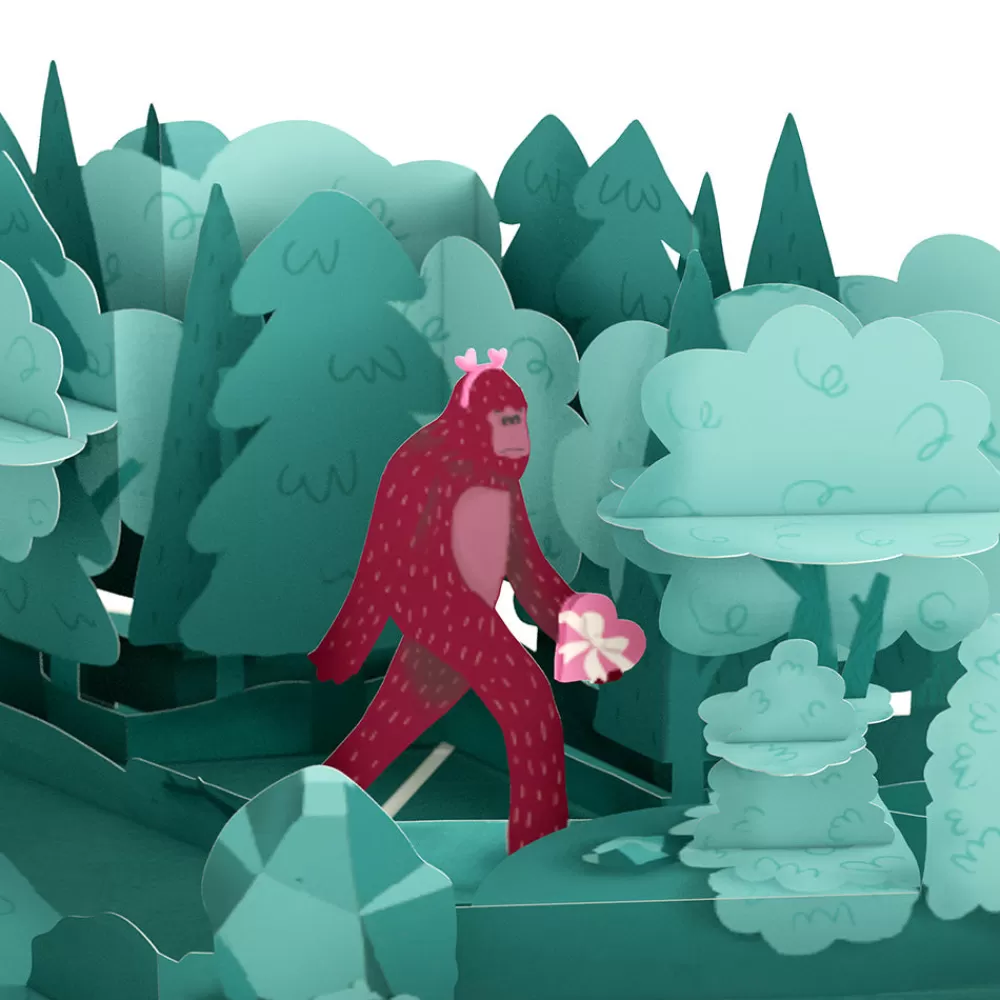 Lovepop Valentine'S Day 2/14 | Searching for a Valentine Like You Bigfoot Pop-Up Card