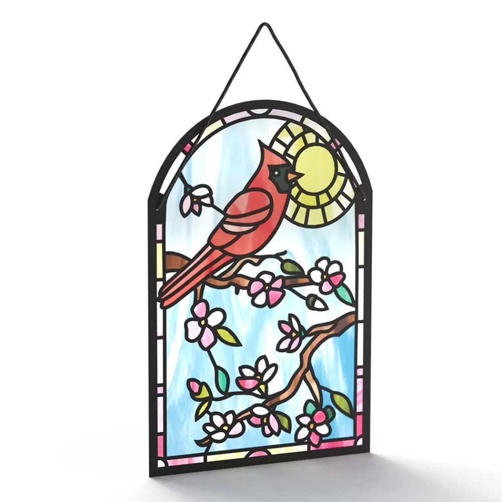 sending_sunshine_cardinal_suncatcher_card_3.webp Lovepop Suncatcher Cards | Decor | Sending Sunshine Cardinal Suncatcher Card