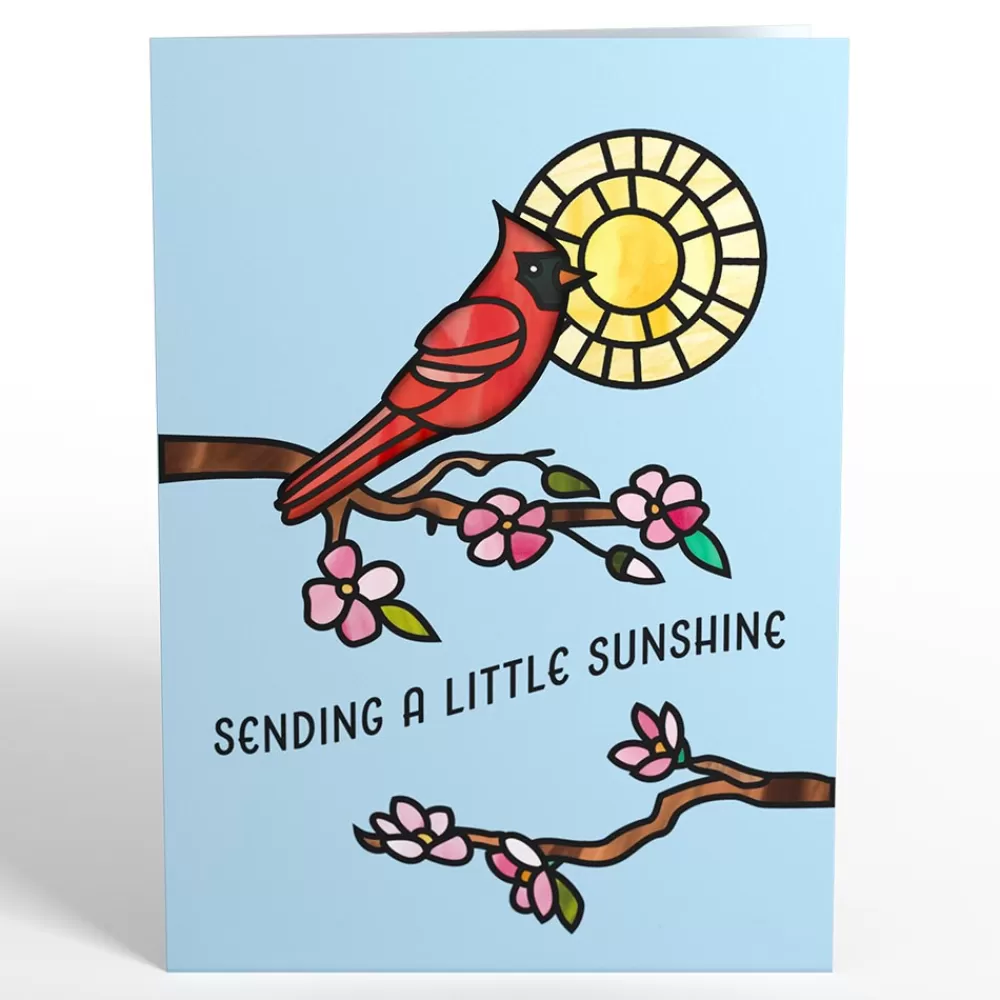 sending_sunshine_cardinal_suncatcher_card_5.webp Lovepop Suncatcher Cards | Decor | Sending Sunshine Cardinal Suncatcher Card