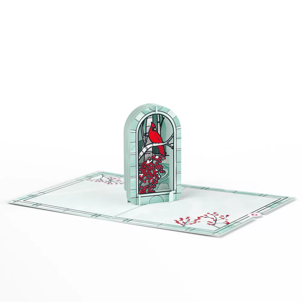 stained_glass_winter_cardinal_bundle_4.webp Lovepop Card & Gift Bundles | Decor | Stained Glass Winter Cardinal Bundle