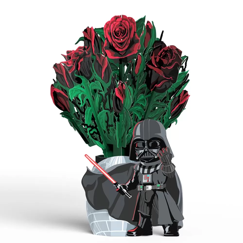 Lovepop Pop-Up Bouquets | Card & Gift Bundles | Star Wars™ Darth Vader™ Birthday Pop-Up Card & Flower Buds Bouquet Bundle