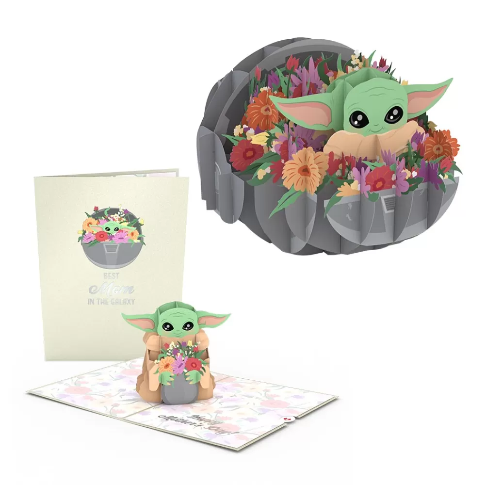 Lovepop Card & Gift Bundles | Mother'S Day 5/11 | Star Wars™ The Mandalorian™ Grogu™ Floral Mother’s Day Bundle