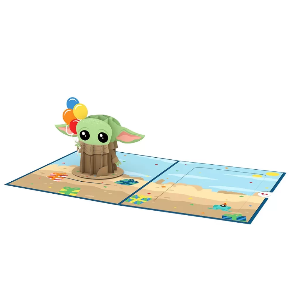 Lovepop Birthday | Kids | Star Wars™ The Mandalorian™ Grogu™ Birthday Card with Pop-Up Gift