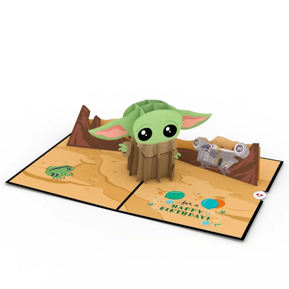 Lovepop Pop-Up Bouquets | Card & Gift Bundles | Star Wars™ The Mandalorian™ Grogu™ Birthday Pop-Up Card & Flower Buds Bouquet Bundle