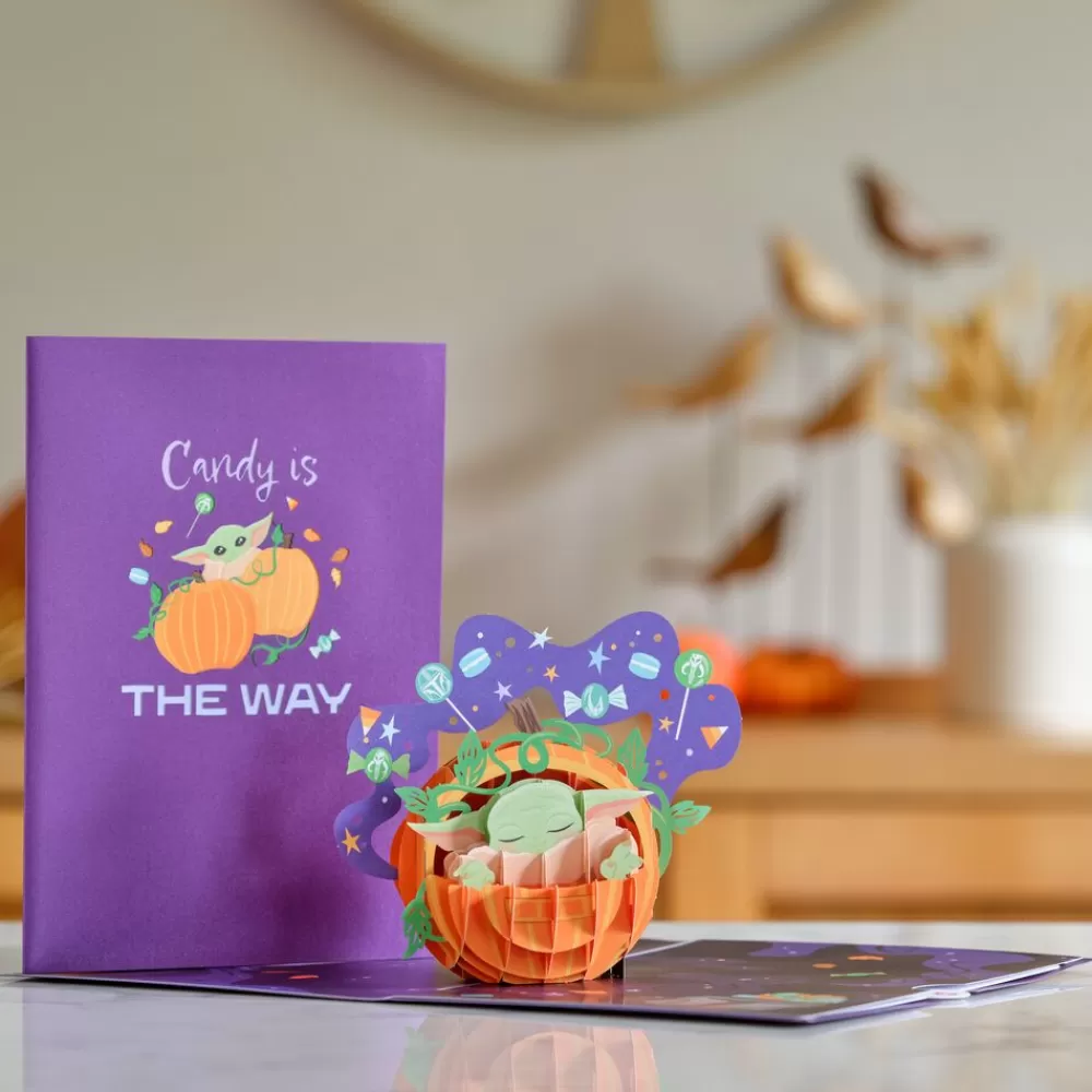 Lovepop Halloween 10/31 | Kids | Star Wars™ The Mandalorian™ Grogu™ Candy is the Way Pop-Up Card
