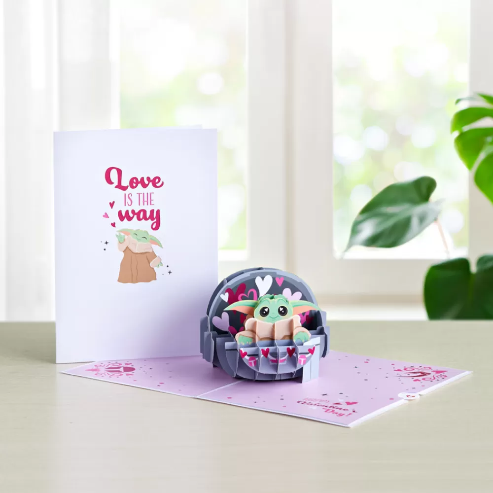 Lovepop Valentine'S Day 2/14 | Star Wars | Star Wars™ The Mandalorian™ Grogu™ Love is the Way Pop-Up Card