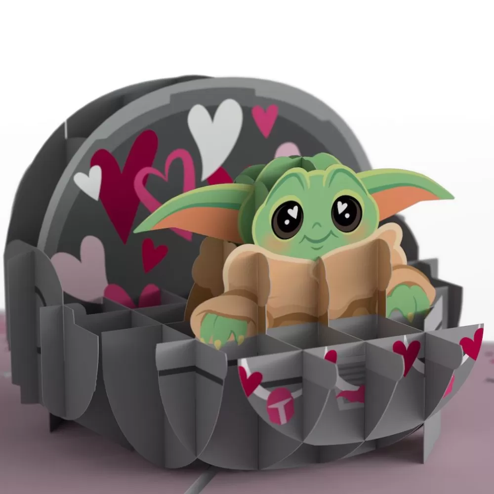 Lovepop Valentine'S Day 2/14 | Star Wars | Star Wars™ The Mandalorian™ Grogu™ Love is the Way Pop-Up Card