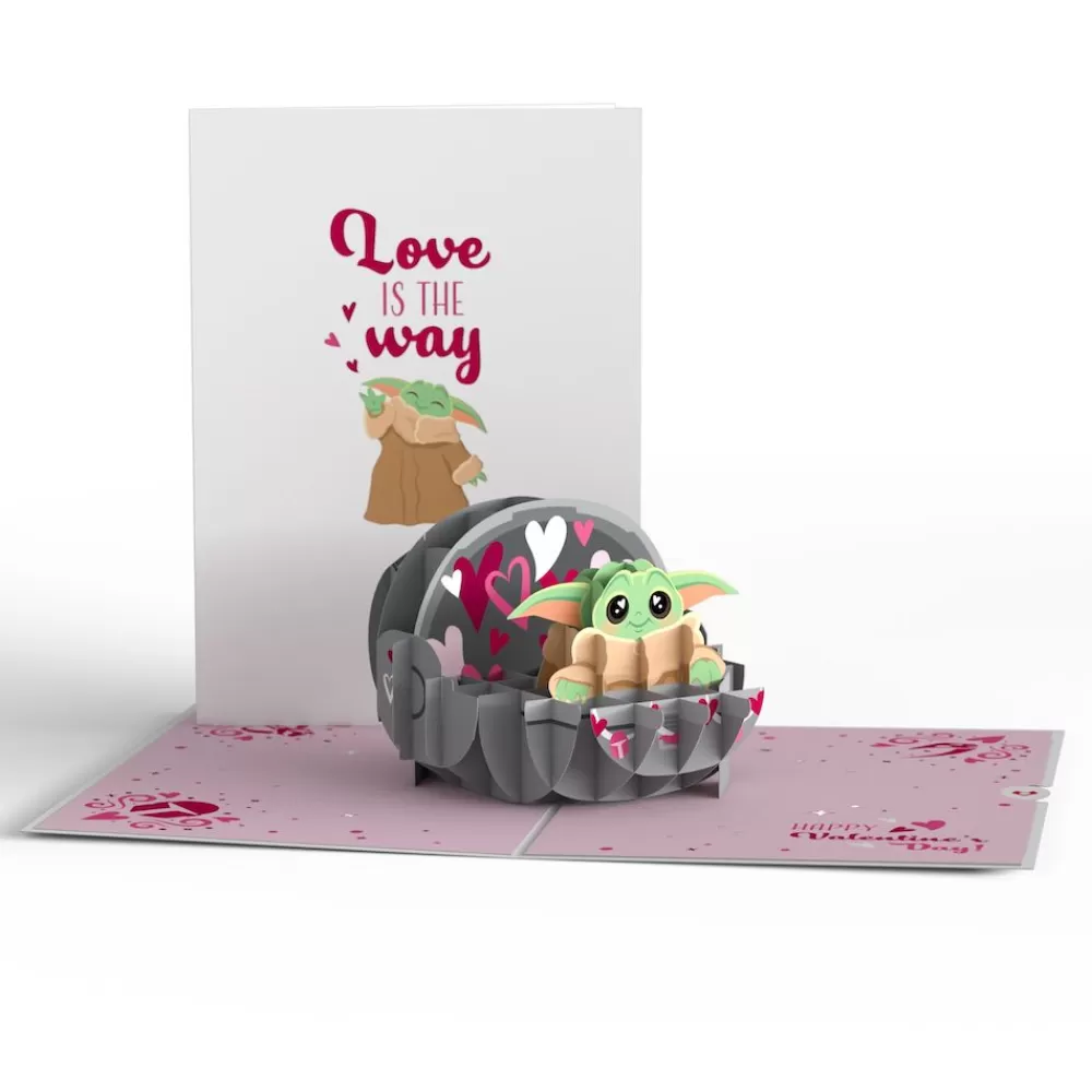 Lovepop Valentine'S Day 2/14 | Star Wars | Star Wars™ The Mandalorian™ Grogu™ Love is the Way Pop-Up Card
