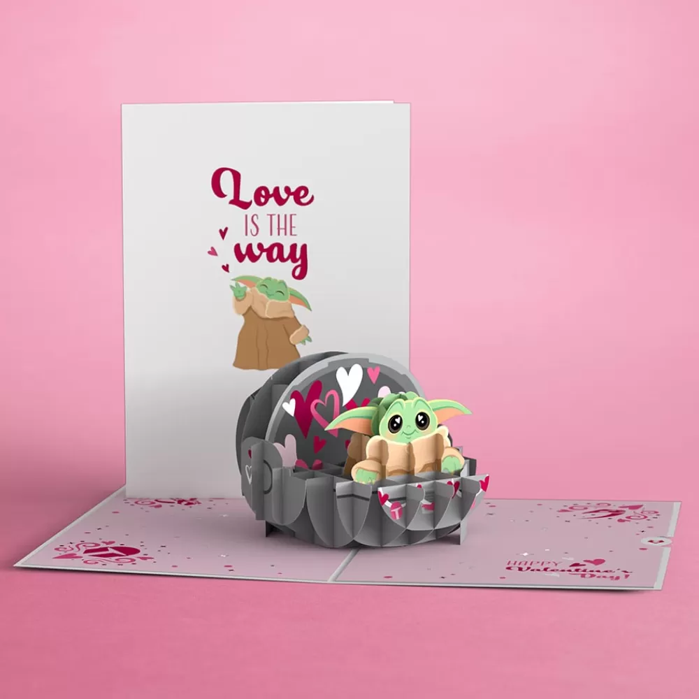 Lovepop Valentine'S Day 2/14 | Star Wars | Star Wars™ The Mandalorian™ Grogu™ Love is the Way Pop-Up Card