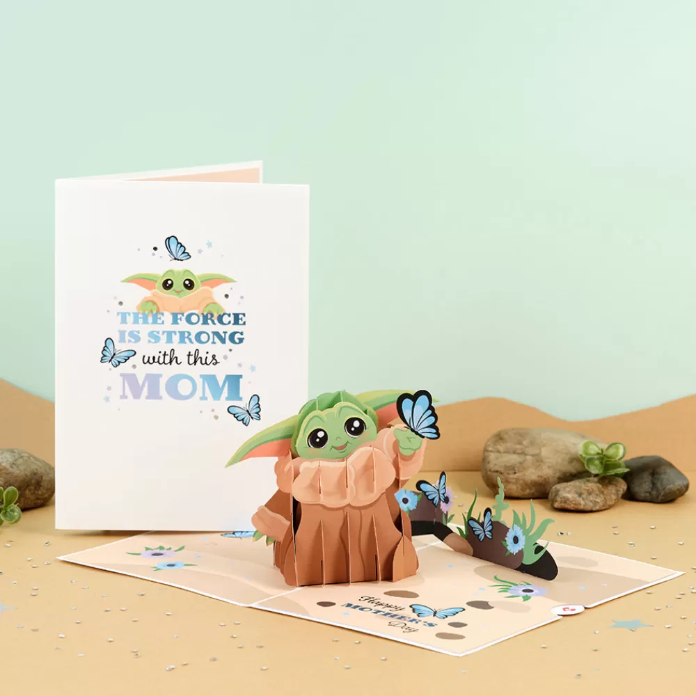 Lovepop Greeting Cards | Mother'S Day 5/11 | Star Wars™ The Mandalorian™ Grogu™ Mother's Day Butterfly Pop-Up Card