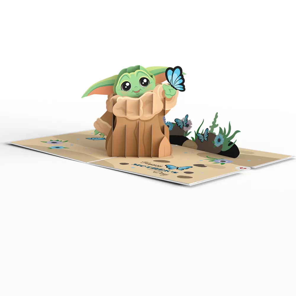 Lovepop Greeting Cards | Mother'S Day 5/11 | Star Wars™ The Mandalorian™ Grogu™ Mother's Day Butterfly Pop-Up Card