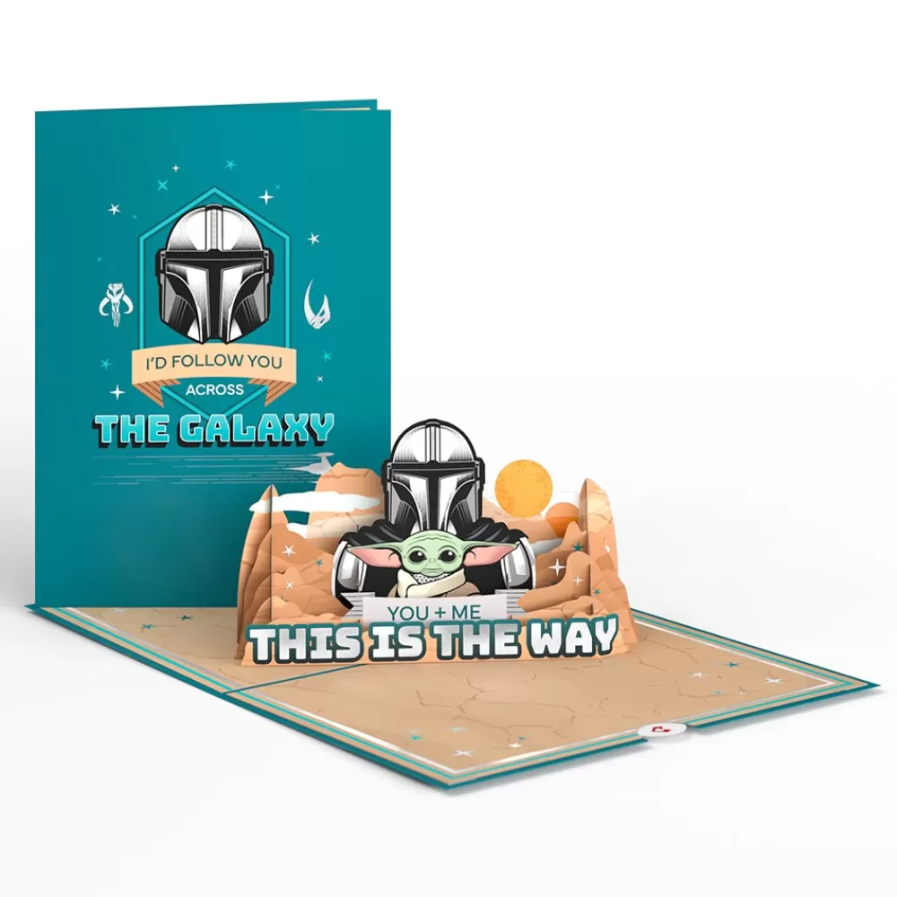 Lovepop Pop-Up Bouquets | Card & Gift Bundles | Star Wars™ The Mandalorian Grogu™ This Is the Way Pop-Up Card & Flower Buds Bouquet Bundle