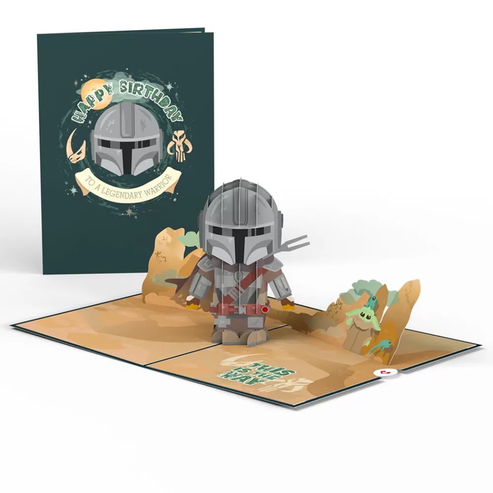 Lovepop Birthday | Star Wars | Star Wars™ The Mandalorian™ Legendary Warrior Birthday Pop-Up Card