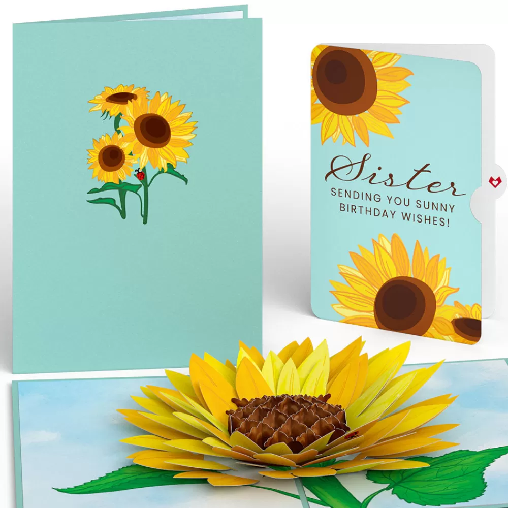 Lovepop Birthday | Sunflower Birthday Pop-Up Card and Sentiment Set for Sister