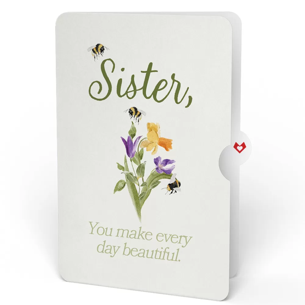 Lovepop Pop-Up Bouquets | Birthday | Sweet Birthday Wishes Bouquet and Sentiment Set for Sister
