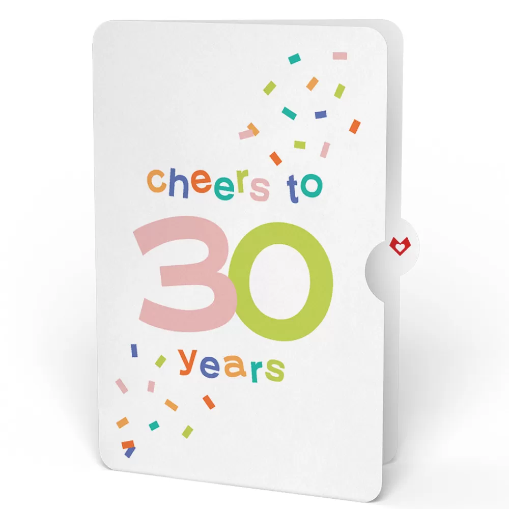 Lovepop Pop-Up Bouquets | Birthday | Sweet 30th Birthday Wishes Bouquet and Confetti Cake Sentiment Set