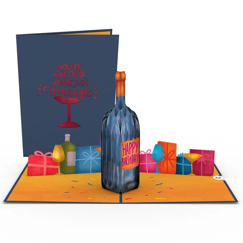 Lovepop Greeting Cards | Birthday | Vintage Wine Birthday Pop-Up Card